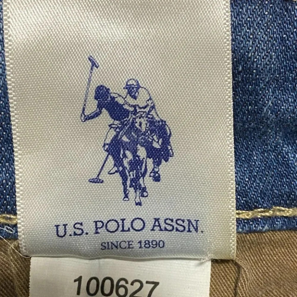 Men's U.S. Polo Assn Blue Denim Jeans Size 32 x 29 Hemmed - Picture 8 of 11